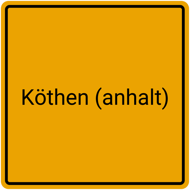 Meldebestätigung Köthen (Anhalt)